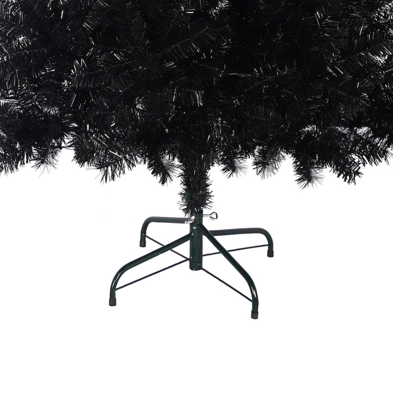 6FT Santa's Hat Shape Artificial Hinged Curved Xmax Christmas Tree with LED Light