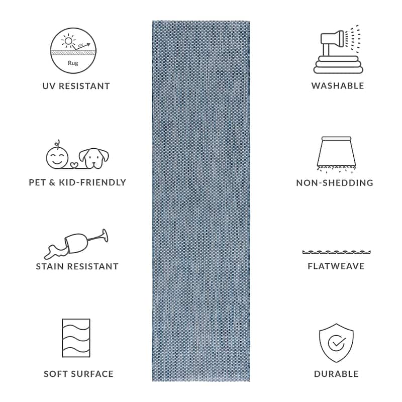 SAFAVIEH Courtyard Begajeta Indoor/Outdoor Waterproof Patio Backyard Rug.