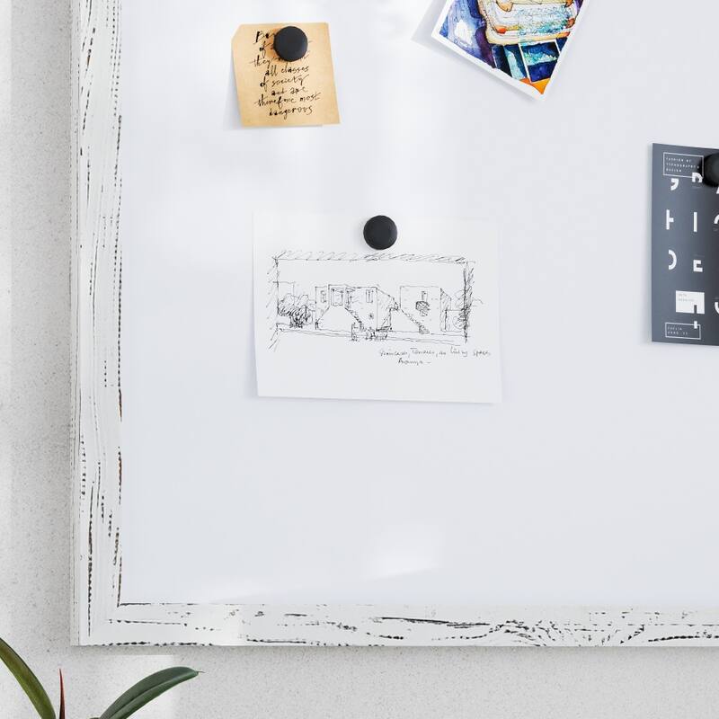 Commercial Wall Mount White Board with Marker, Eraser, and Magnets