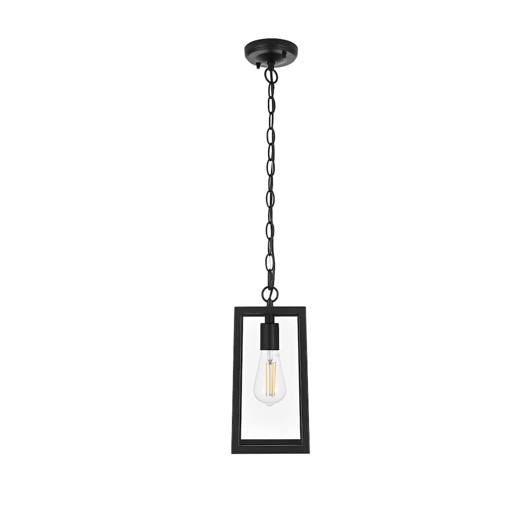 Lachlan 13 inch Outdoor Pendant in Black - 13"