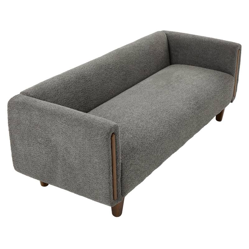 Christopher Knight Home - Soft Upholstered 78.7" 3-Seater Sofa with Rubberwood Legs