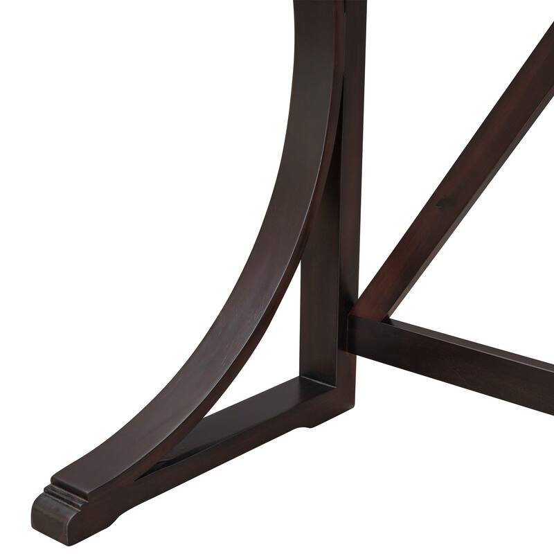 3-Piece Farmhouse Dining Set with USB Port & Stools