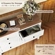 preview thumbnail 7 of 18, 3-Piece Queen Size Bedroom Set - Farmhouse Platform Bed with Double Sliding Door Storage Headboard, Nightstand, and Dresser