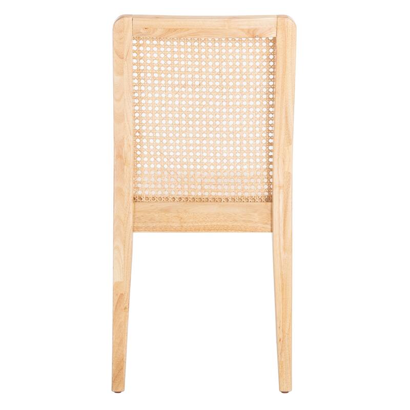 SAFAVIEH Lurline Coastal Rattan Dining Chair (Set of 2) - 18.9" W x 22.3" L x 33.9" H - 19Wx22Dx34H