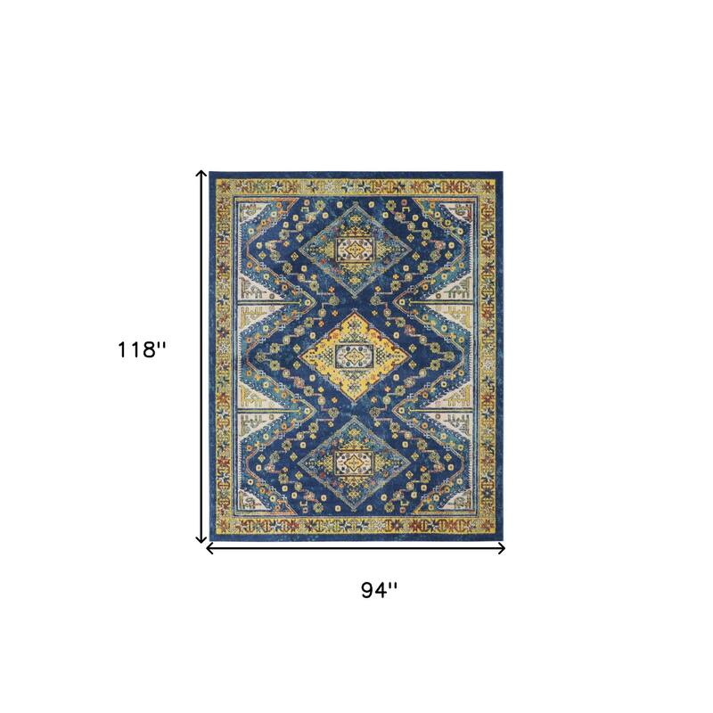 Power Loomed Low Pile Area Rug - 118' X '94' X '0.25