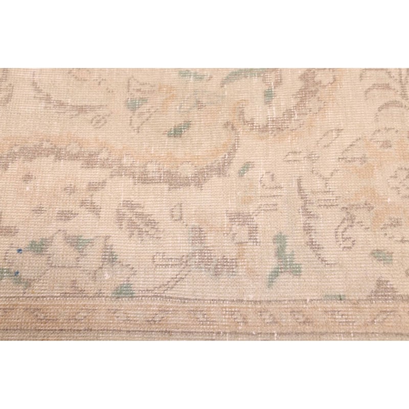 ECARPETGALLERY Hand-knotted Antalya Vintage Khaki Wool Rug - 9'8 x 12'6