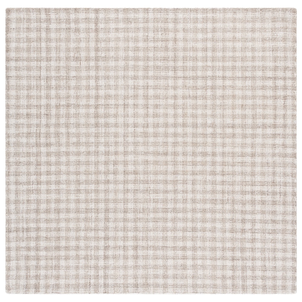 SAFAVIEH Handmade Ebony Katarin Gingham Wool Rug