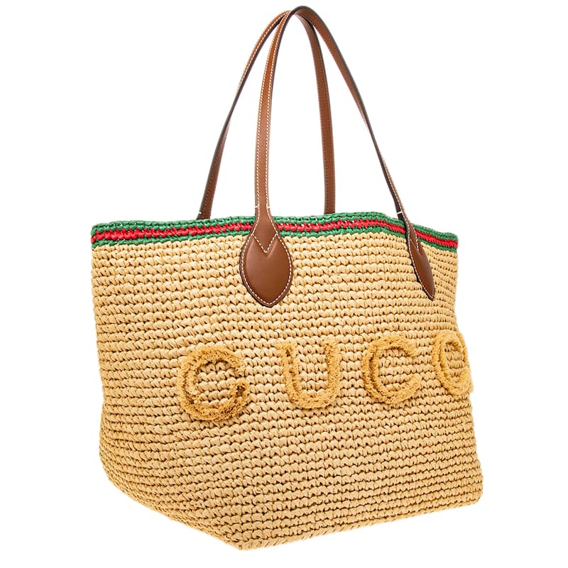 Gucci Woven Medium Tote Bag