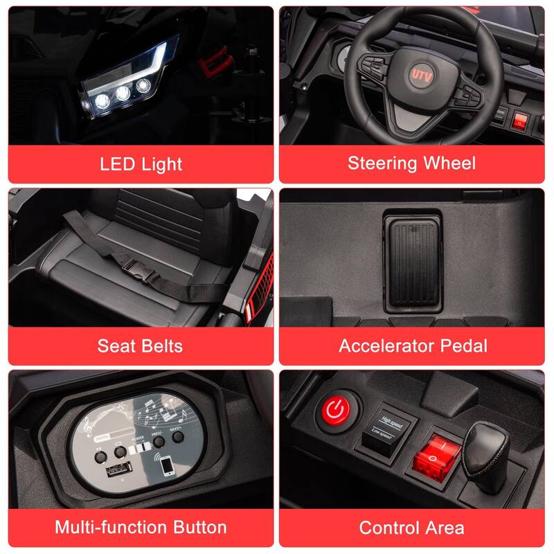 24V Ride on UTV,130w Electric Powered UTV