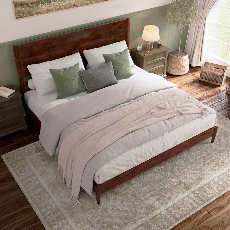 Pasadena Solid Wood Low Profile Platform Bed
