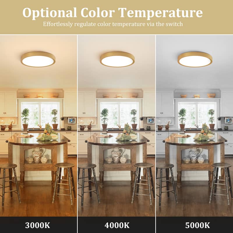 Modern 9.06-inch Round LED Flush Mount Ceiling Lighting for Hallway Bedroom