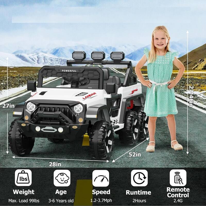 24V Battery Powered Electric Car Vehicle Toy for Kids Best Gift