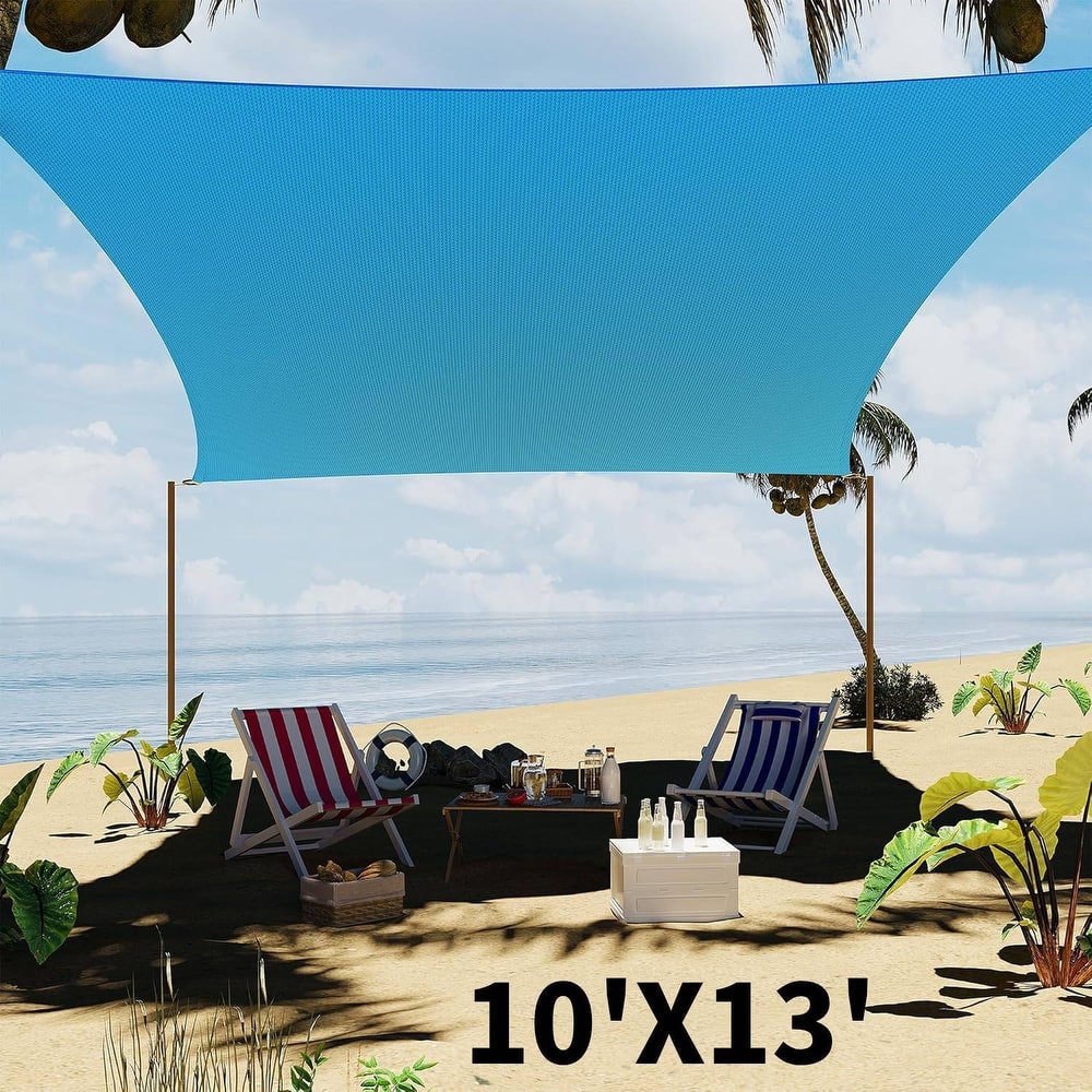 10'X13' Sun Shade Sail Shade Cloth, Sunshade for Patio, Backyard, Deck, Garden, Sand