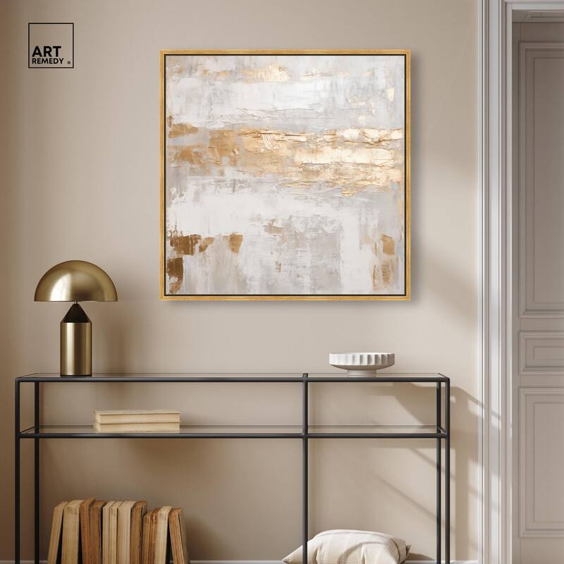 Melted Goldscape IV Canvas by Art Remedy
