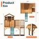 preview thumbnail 20 of 18, 9-in-1 Wooden Playhouse with Slide & Sandbox