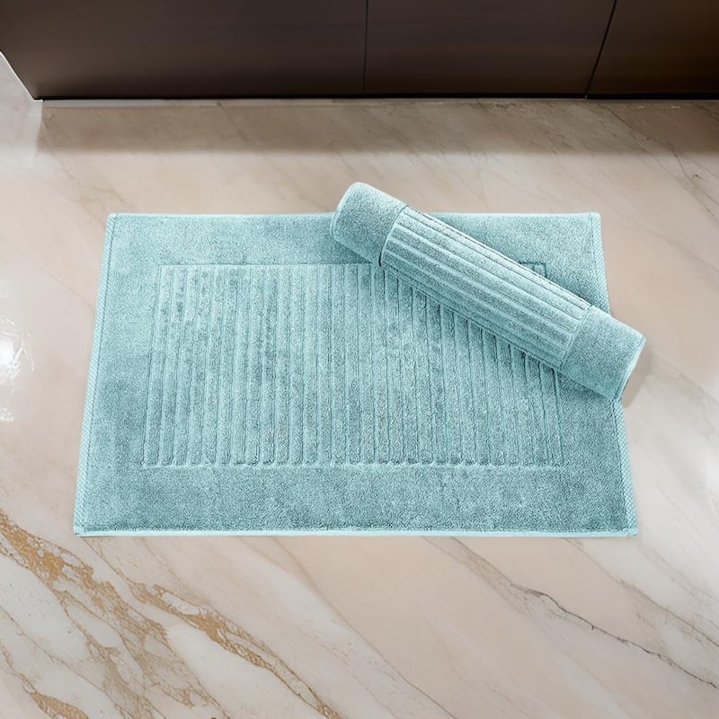 Brampton Plush Absorbent Non-Slip Cotton Bath Mat Set of 2