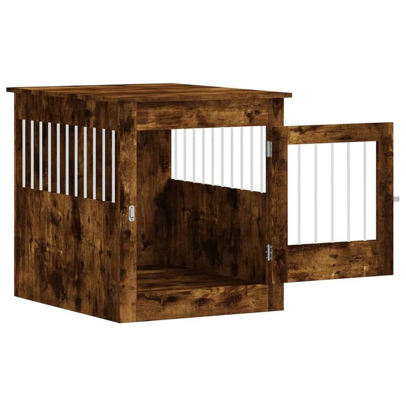 vidaXL Dog Crate with Door Doghouse Puppy Kennel Peg Cage Engineered Wood