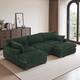 Option Green/2 chaise+1 armless chair
