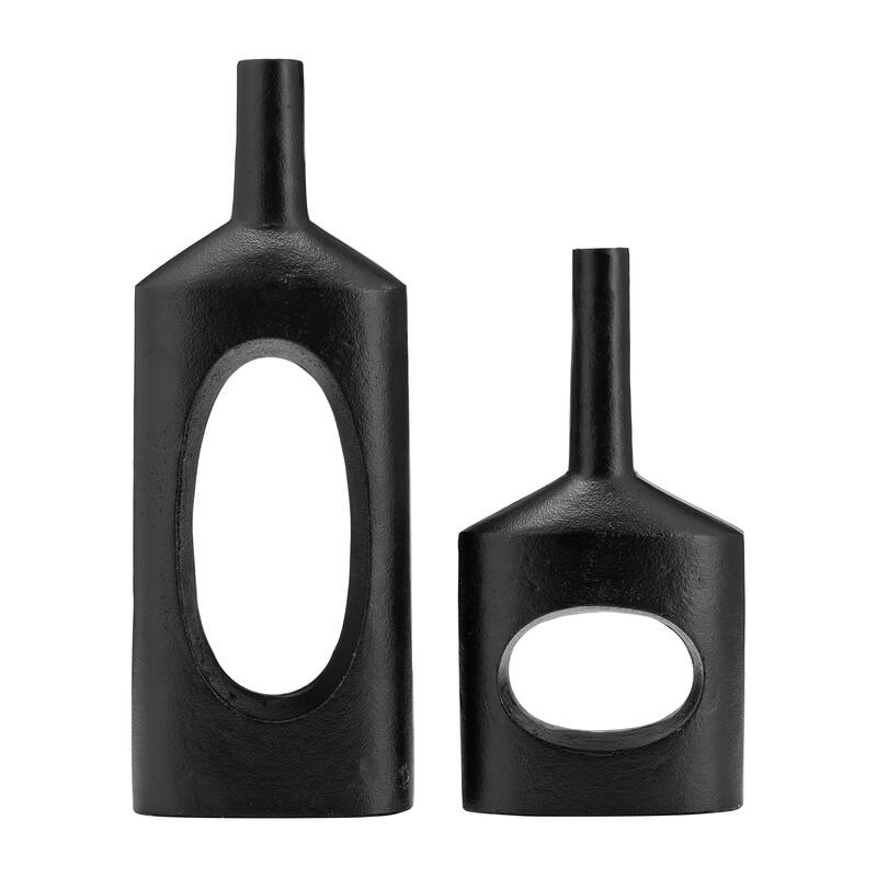 Sagebrook Home Metal, Open Cut Out Vase