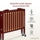 preview thumbnail 5 of 5, Dream On Me 3 in 1 Folding Portable Crib, Cherry
