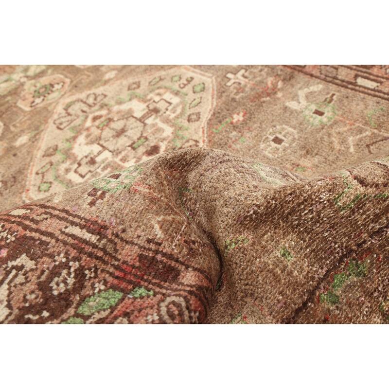 ECARPETGALLERY Hand-knotted Antalya Vintage Brown Wool Rug - 3'1 x 10'4