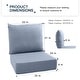 preview thumbnail 50 of 103, Pocassy 22"x24"x6" Thick Cushions Pillows Indoor & Outdoor Cushion