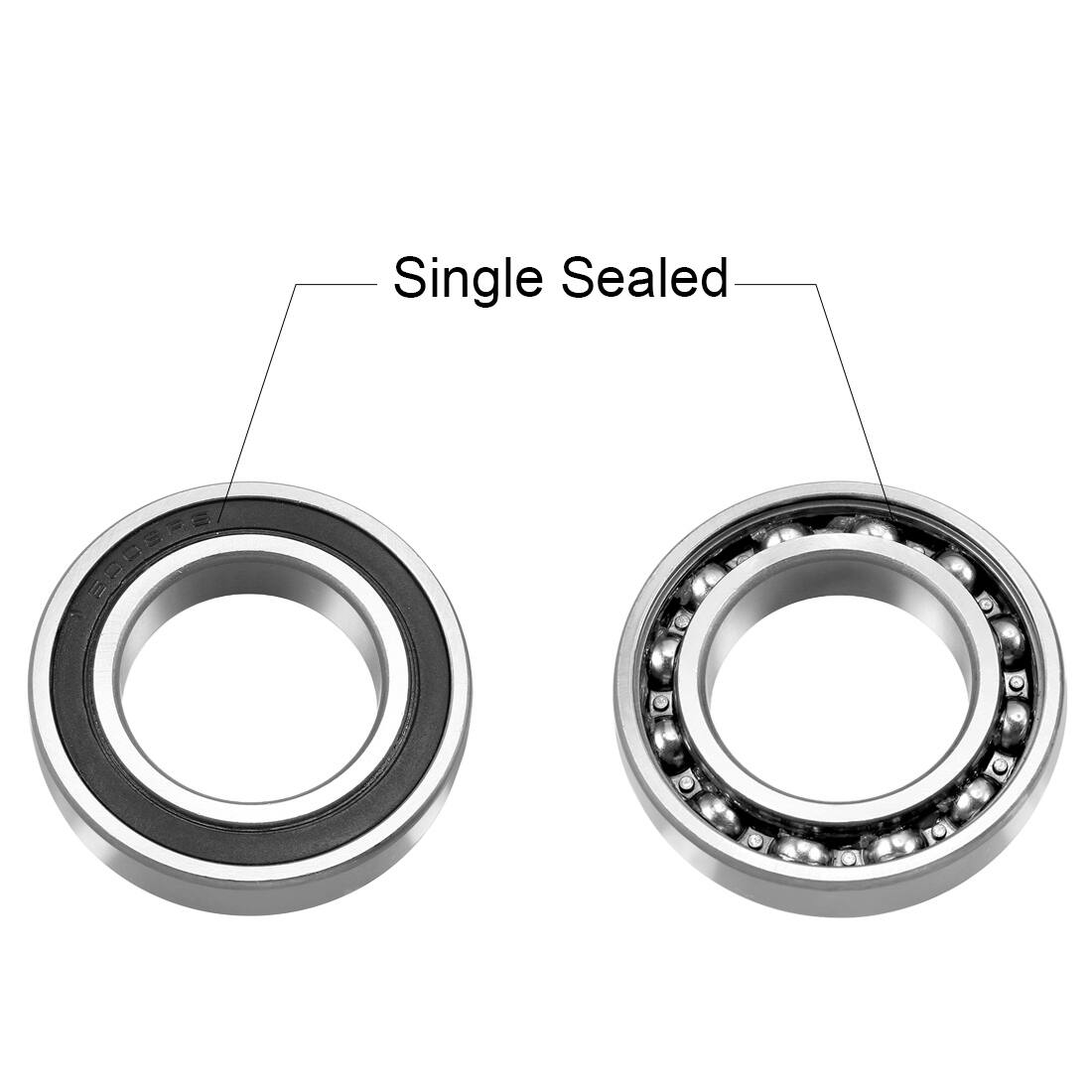 Deep Groove Ball Bearings Single Sealed Chrome Steel