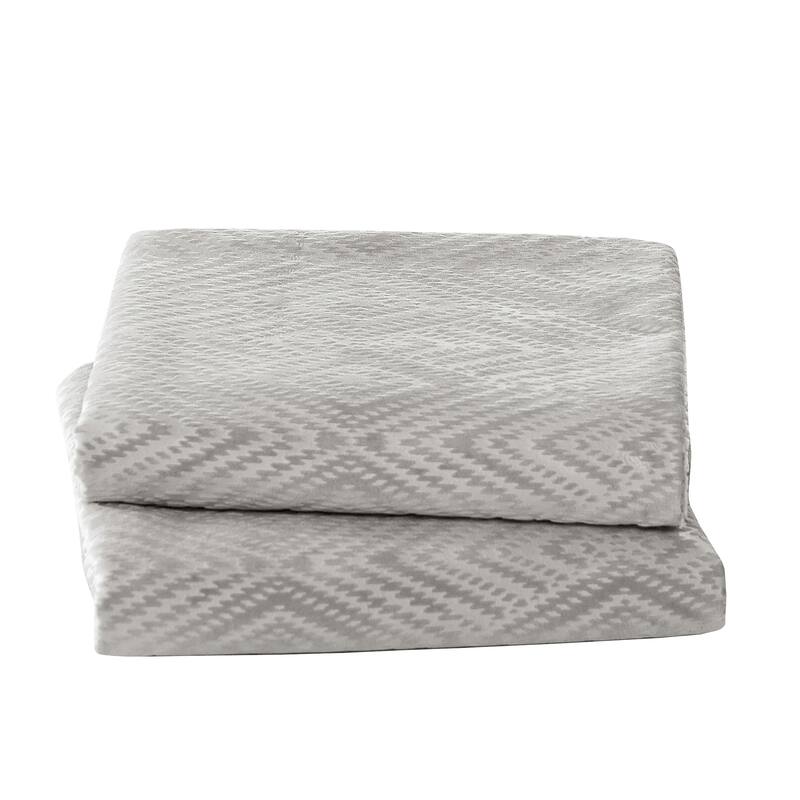 Tonopah Ikat Velvet Throw Pillow Cover Set, NO INSERT