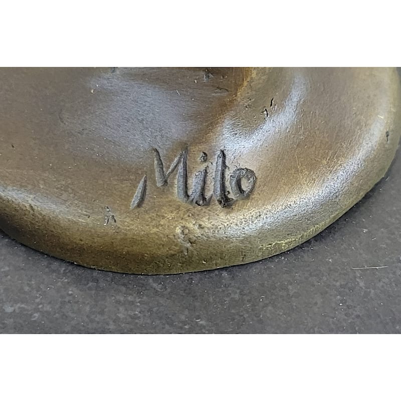 Art Deco Cute Child Ballerina A Bronze Trophy Sculpture Hot Cast Figurine