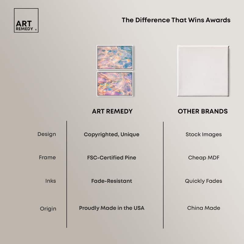 Metallic Drift II Canvas Set of 2 by Art Remedy