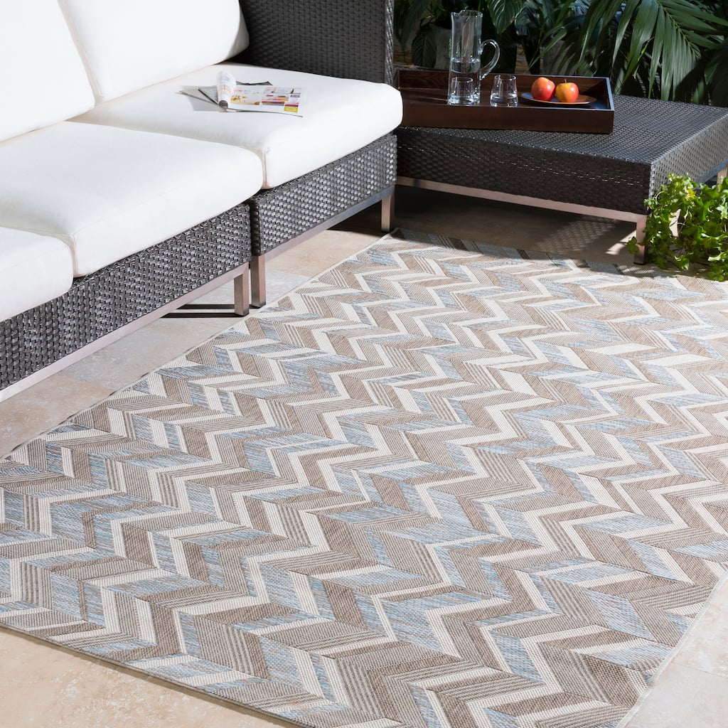 Dixie Zig-Zag Indoor/ Outdoor Area Rug