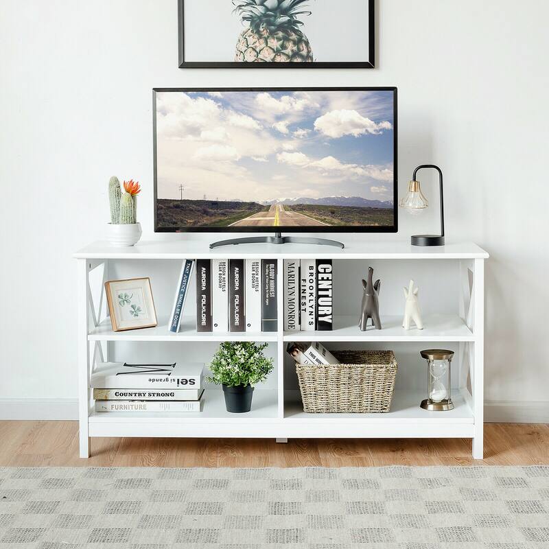 Gymax TV Stand Entertainment Media Center for TV's up to 55'' w/
