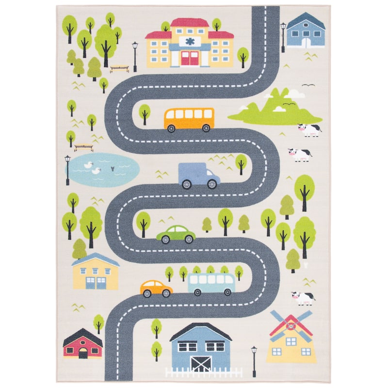 SAFAVIEH Kids Playhouse Machine Washable Slip Resistant Tonya Hopscotch
