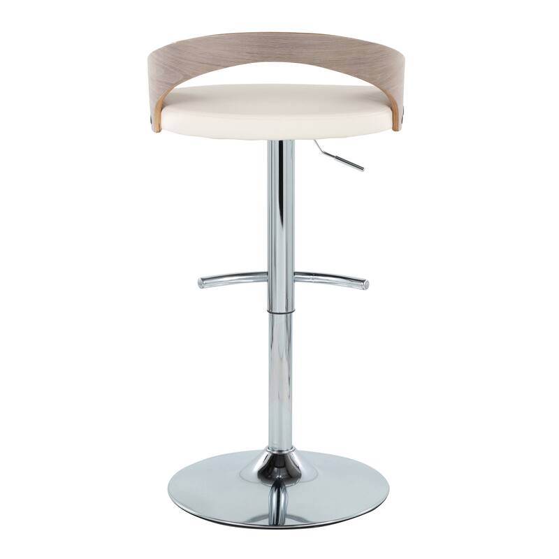 Carson Carrington Stavanger Adjustable Bar Stool with Rounded T Footrest (Set of 2)