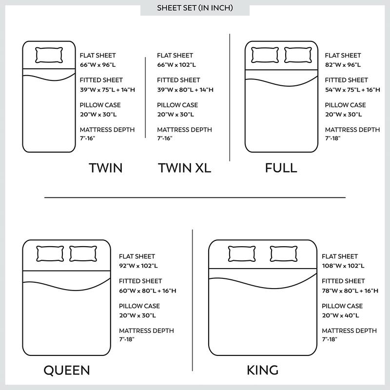 Purity Home Cotton Breathable And Lightweight Deep Pocket Sheet Set