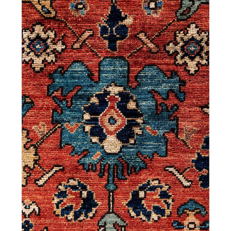Serapi One-of-a-Kind Hand-Knotted Area Rug - Red - 9' 2" x 11' 10"