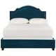 preview thumbnail 4 of 7, SAFAVIEH Theron Velvet Home Accent, Navy, Traditional