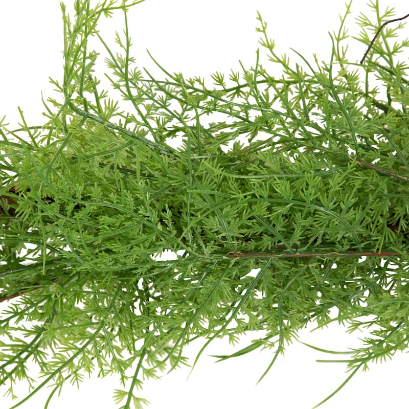 5' x 8" Green and Brown Cedar Artificial Christmas Garland - Unlit