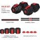 preview thumbnail 2 of 13, ZENOVA Adjustable Dumbbells 33/44/66/88 LBS, Adjustable Weight Sets with Connecting Rod Beige/Black/Purple