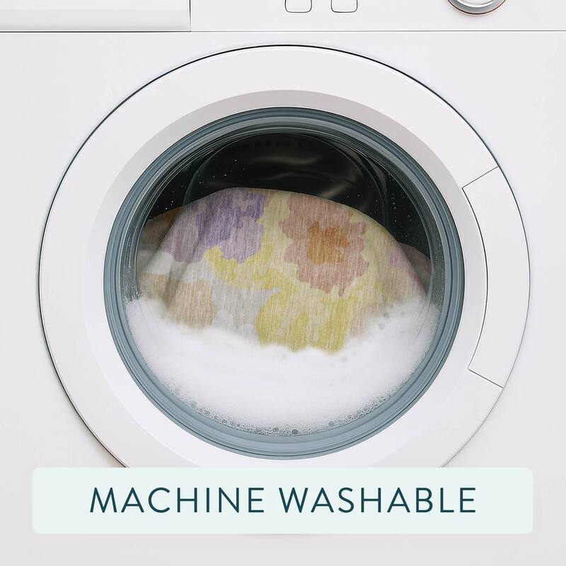 Machine Washable Indoor/ Outdoor Floral Bonnet Chantille Rug