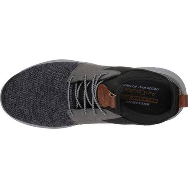 Shop Skechers Mens Delson Camben Slip On Sneaker Blackgray