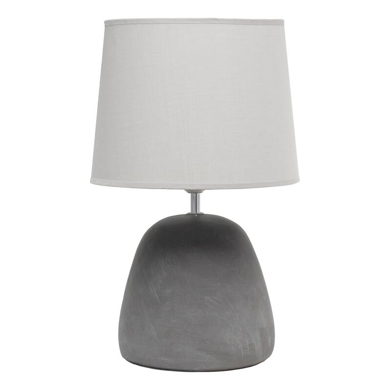 Concrete Table Lamp with Tapered Shade - 17" - Gray