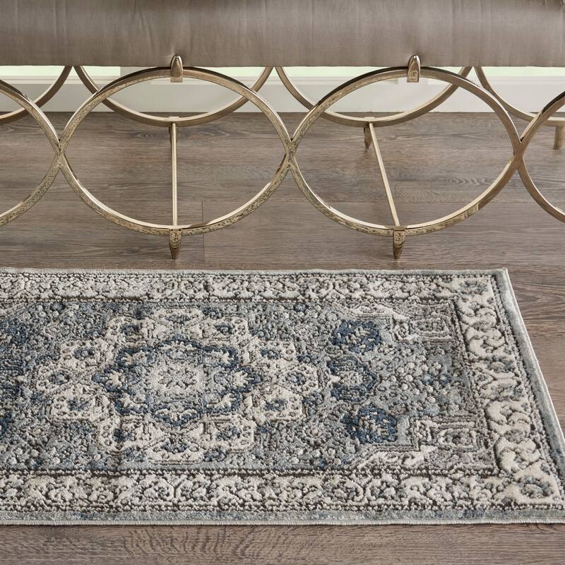 Porch & Den Traditional Bordered Medallion Area Rug