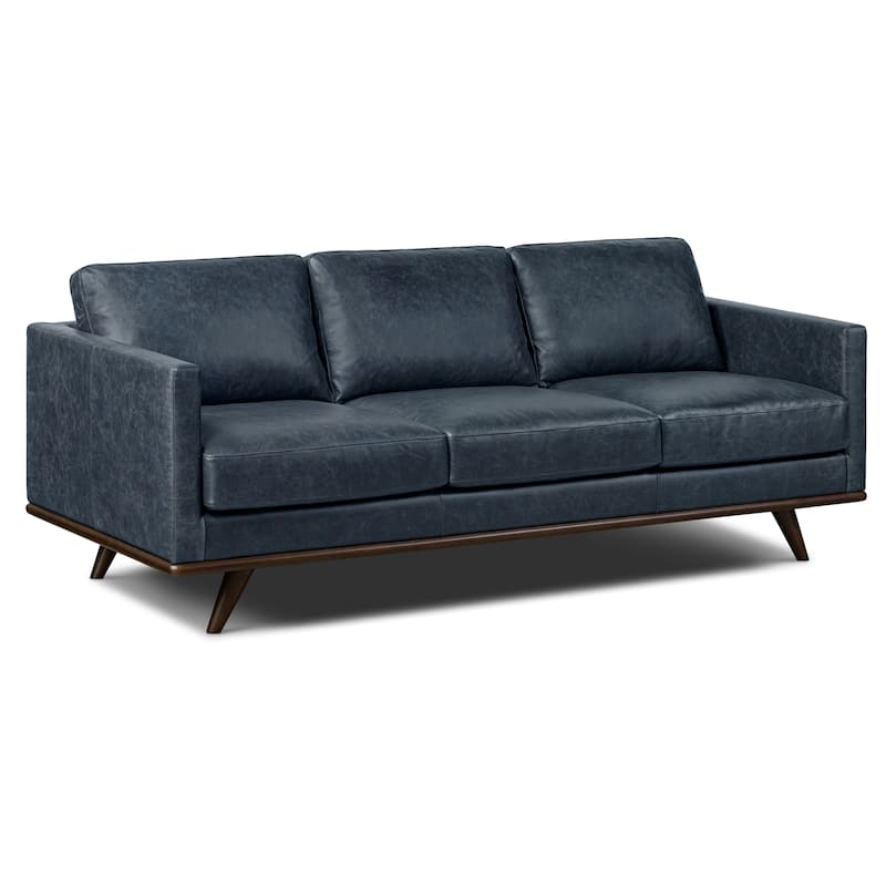 Poly & Bark Nolita 85" Sofa - Full Grain Genuine Italian Leather