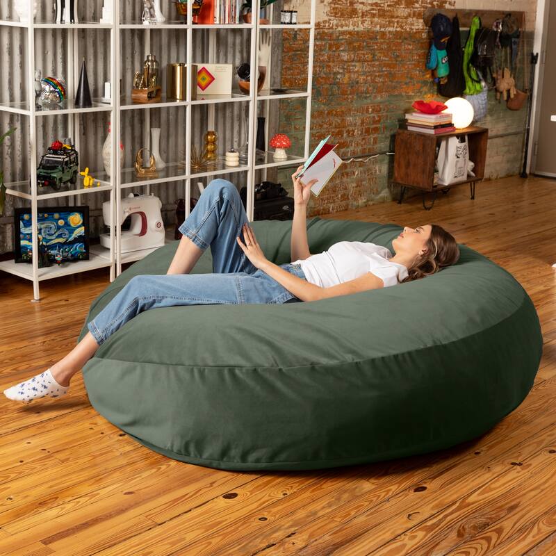Jaxx Cocoon 6 Ft Giant Bean Bag Sofa and Lounger for Adults, Lush Velvet