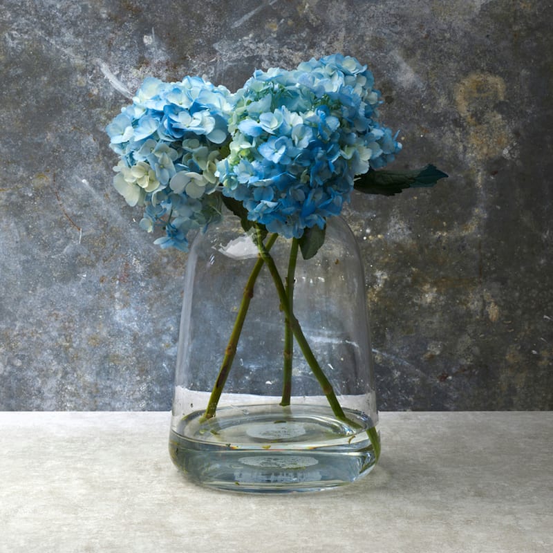 Elements Milk Bottle Vase, 9 Inch, Clear