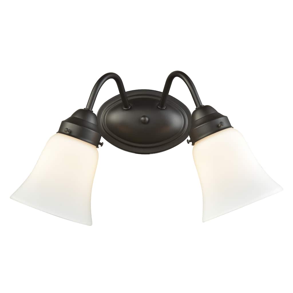 Califon 13-inch Wide 2-Light Vanity Light in Oil Rubbed Bronze