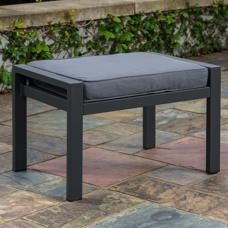 Lakeview Aluminum Outdoor Ottoman with Cushion