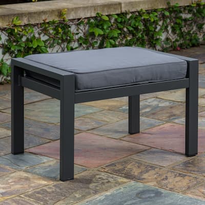 Lakeview Aluminum Outdoor Ottoman with Cushion