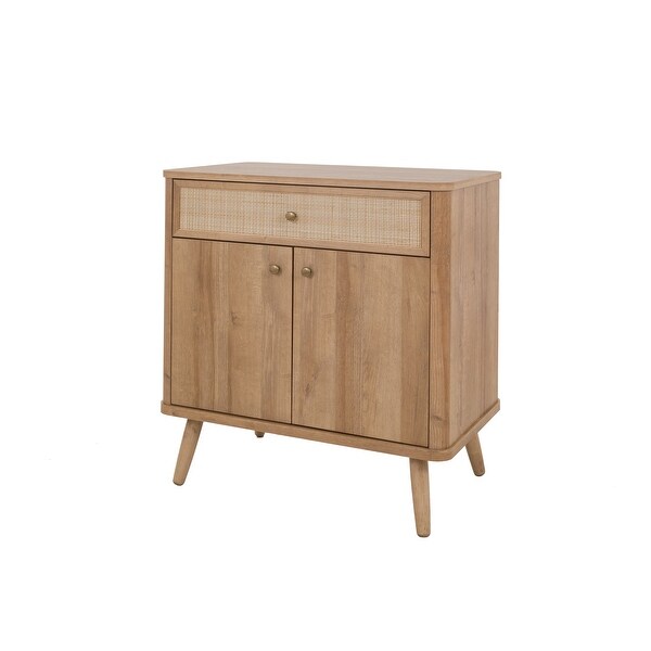 Thelma KD Rattan Small Cabinet 1 Drawer 2 Doors. Opens flyout.
